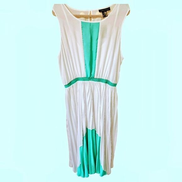 ASHLEY STEWART Plus Size Two Toned MINT Green & White Maxi Dress 18/20 - Picture 2 of 16